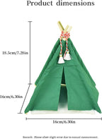 1:12 Dollhouse Camping Bed Tent, Mini Green Cloth Tent with Carpet, Miniature Outdoor Furniture Accessories for Bedroom,Patio and Garden for Teens & Adults