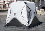 QUQUQ Camping Hiking Tent Automatic Pop Up Camping Tent Panda Shape with 2 Doors Waterproof Instant Tent for Family Hiking Outdoor Tent