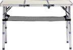 Folding Camping Table, Aluminum Folding Table with Carrying Handle, Lightweight, Portable Camping Table Waterproof for Outdoor Indoor Picnic Beach BBQ (White, 3ft)