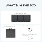 EF ECOFLOW 160 Watt Portable Solar Panel for Power Station, Foldable Solar Charger with Adjustable Kickstand, Waterproof IP68 for Outdoor Camping RV Off Grid System