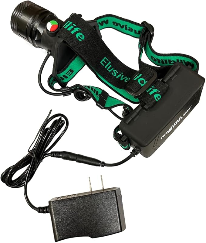 Elusive Wildlife 3-in-1 LED Headlamp Kit with Adjustable Beam for Hunting, Hiking and Camping-Dimmable, Zoomable led headlamp with Over 200 Yards Distance High Power headlamps for Hunters