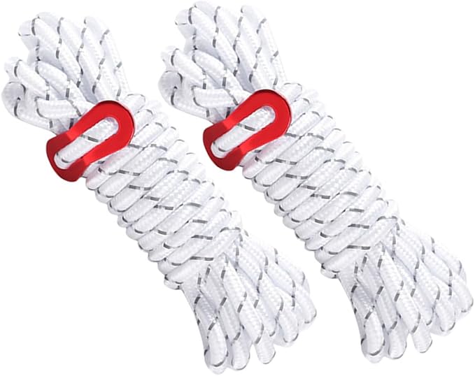 4pcs Tent Ropes for Camping Tent Fixing Ropes Reflective Canopy Supplies