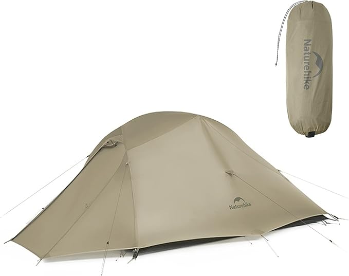 Naturehike Cloud up Pro Camping Tent, 1/2/3 Person Ultralight Tents, 3 Season Backpacking Tent, Waterproof for One Man, Self-Standing Easy Setup for Cycling, Outdoor Camp