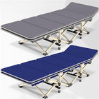 Folding Bed Folding Camping Cots for Adults Living Room Recliner Simple Sofa Bed Extra Wide Sturdy Office Portable Sleeping Cot Portable Fold Up Bed Portable Folding Camping Cot ( Color : Gris )