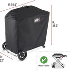 Weber Traveler Premium Grill Cover – Heavy‑Duty, Waterproof Polyester with Secure Straps, Lightweight Fit for Upright Weber Traveler