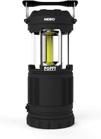 NEBO Poppy Lantern | 300 Lumen Latern and Spot Light, Dimmable, Rubberized Impact-Resistant Body, Adjustable Handle, Water-Resistant, Included 3X AA Batteries (Gray)
