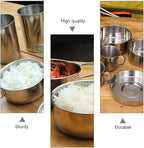 8 Pcs Backpacking Camping Cookware Picnic Cooking Cook Set Pots Outdoor Tableware