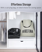 Airefina Air Mattress Queen with Built in Pump, 18 Raised Blow Up Mattress Upgraded Comfort Inflatable Mattress for Guest Home, with Portable Carrying Bag Air Bed Queen Size, Colchones Inflables