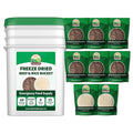 Valley Food Storage Freeze Dried Beef & Rice | 68 Serving Emergency Food Supply, 924g Protein | Non-GMO Survival Meals with 25 Year Shelf Life | Long Term Food Storage, Camping & Prepper Supplies