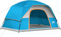 Tents for Camping 6 Person Tent Waterproof Windproof Double Layer Family Camping Tent, Easy Setup Dome Tent with Large Mesh Windows & Wider Door for Outdoor Camping & Hiking