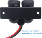 12 V Multifunctional Waterproof Car Modification Dual Cigarette Lighter Splitter Power Sockets Female Power Outlet Replacement for Portable Auto Electronic Devices