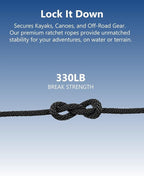 1/8" Adjustable Grow Light Hangers: 8 Pack Easy of Use Ratchet Ropes - Quick Hanging Accessories for Grow Tent