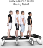 Portable Folding Bed 5 Gears Adjustable Folding Camping Bed with Mattress Cots for Camping Support 200kg Lounge Chair