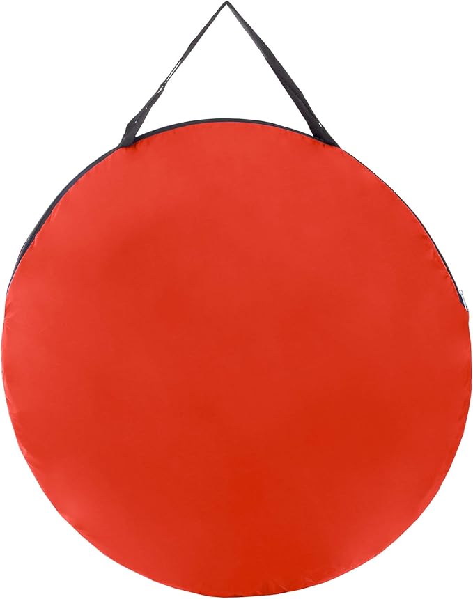 Pop-up Tent 2 Person, Water Resistant Barrel Style Tent for Camping with Rain Fly and Carry Bag, Sunchaser 2-Person Tent by Wakeman Outdoors (Red)