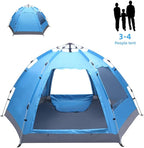 Camping Tent, Waterproof & Windproof Camping Dome Tent Automatic Pop Up Quick Shelter with Portable Carry Bag for Outdoor Hiking