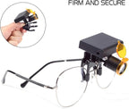 US 3W Light LED Headlamp with Optical Filter,Universal Clip Compatible with All Loupes and Safety Glasses DY-010