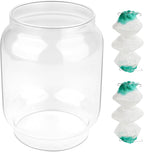 Clear Lantern Globe Compatible with Coleman Northstar Lanterns 2000/2500 2000-043C (Transparent)– Includes 2 Lantern Mantles