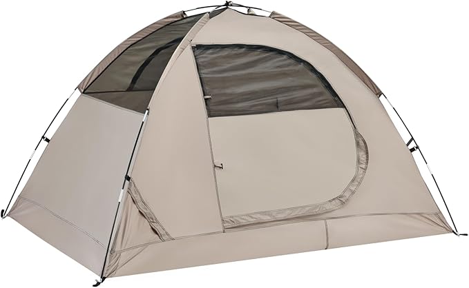 Spacious Waterproof 2/4 Person 4-Season Tent with Big Rain Fly – Versatile Outdoor Camping Tent for Hiking, Backpacking, and Festivals – Easy Setup & Durable Design