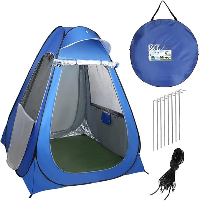 Camping Tent,Shower Tent, Storage Bag Pop Up Toilet Tent Privacy Beach Tents Shelters Portable Outdoor Changing Room for Outdoor Camping Fishing Beach