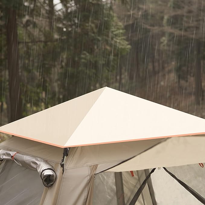 Family Camping Tent 4 Man Sun Protection Tent Premium Sturdy Tent Camping for Hiking Camping