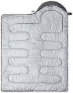 QOOMO Camping Sleeping Bags,3 Season Warm & Cool Weather,Lightweight,Waterproof Sleeping Bags for Adults & Kids,Traveling,and Outdoors,Camping Gear Equipment