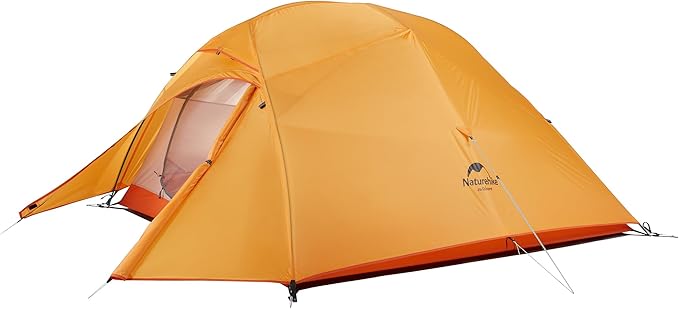Naturehike Cloud Up 3 Person Backpacking Tent with Footprint - 3 Season Free Standing Lightweight 3 Person Camping Tent | with Footprint, Free Standing, Dome, Camping, Hiking, Waterproof