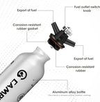 liquid Fuel Bottle 0.5L for Outdoor Camping with Safety Valve