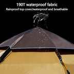 Instant Pop Up Tent Family Camping Tent 3/4/5/6/7/8 Person Portable Tent Automatic Tent Waterproof Windproof for Camping Hiking Mountaineering
