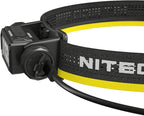 Nitecore HC65 UHE Headlamp, 2000 Lumen Max Heavy Duty Metal, USB-C Rechargeable with White, Red, and Reading Lights for Camping, Hiking, Hunting, and Industrial Works (Black)