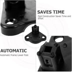 Gatuida 1set Copolymerized Pp Outdoor Tent Accessories Bottom Bracket for Tent Feet Black Tent Replacement Base Bottom Mounting Bracket 4pcs