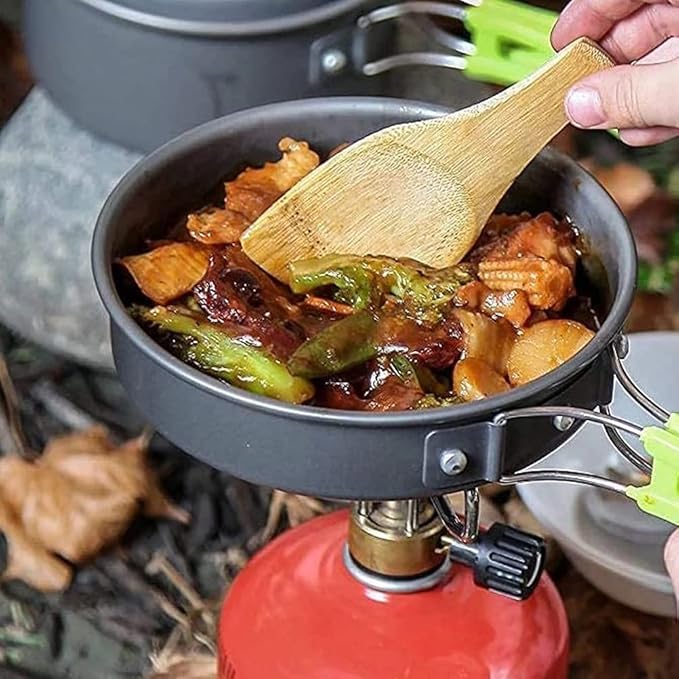1 Set Outdoor Tableware Kit Reusable l Lightweight Camping Tools Cookware Travelling Hiking Picnic BBQ Equipments