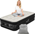 air Mattress, 18-inch Thickened Twin air Mattress, Suitable for Home use, Camping and Travel, Features Quick Inflation and deflation to Save You time