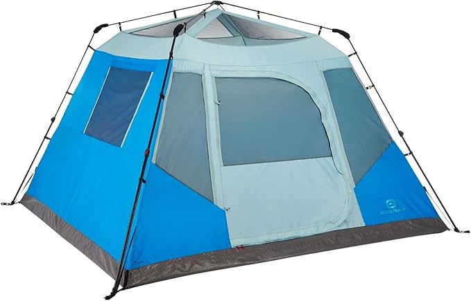 Outbound Instant Pop up Tent for Camping with Carry Bag and Rainfly | Water Resistant | 3 Season | Dome & Cabin Tents, 5, 6, 8, and 10-Person