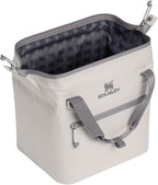 Stanley All Day Julienne Mini Soft Cooler Bag and Lunch Box 7.4 Quarts | 10 Can Cooler with Handles and Strap | Stays Cold for Hours | Insulated Travel Bag with Zipper | BPA-Free | Ash