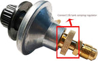 MENSI Portable Camping Grill Stove Parts 1lb Propane Tank Cansiter Regulator Adapter Connection Convert to 3/8" Male Flare