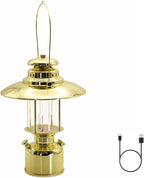 Large 18” Metal RetroLED Camping Lantern, 6500mAh Rechargeable Battery Last 17-500 Hours Camping Lamp, Classic Dimmable Hanging Lantern, Vintage Camping Light for Courtyard Outdoor Decoration