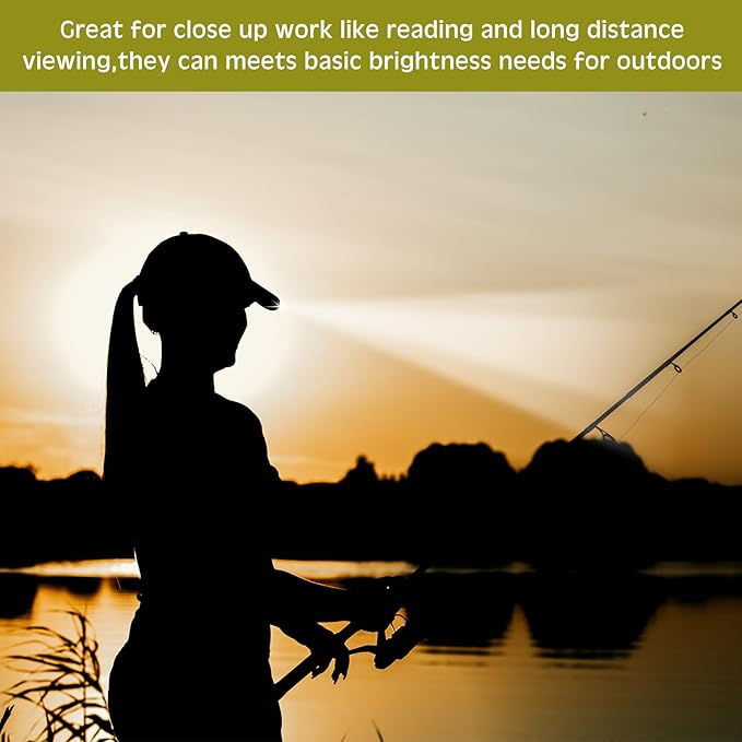 Syhood 2 Pieces LED Baseball Caps Flashlight Hats Hands Free Baseball Caps with Light Built in 5 Battery Powered Headlamp LED Hats Light for Men Fishing Jogging Camping Hand Work