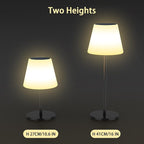 Solar Table Lamp Outdoor Solar Lamp Waterproof with Light Sensor,Outdoor Lamps for Patio,Dimmable Warm White and RGB LED Solar Lamp Cordless,Portable Night Light for Garden、Terrace、Camping.