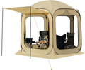 10x10 FT Pop Up Screen House Tent - Instant Screened Gazebo Canopy with Mosquito Net, Portable Backyard Tent for 4-6 People, Easy Setup Patio Shelter for Camping, BBQ, Sports & Outdoor
