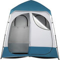 Pop Up Privacy Shower Tent, Portable Double Outdoor Camping Shower Shelter, Changing Room Instant Tent with 2 Rooms
