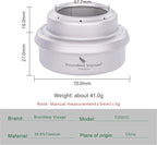 Boundless Voyage Titanium Spirit Burner Mini Alcohol Stove with Brackets Outdoor Camping Stove Multi-Fuel Stove, Lightweight and Versatile ti2001c