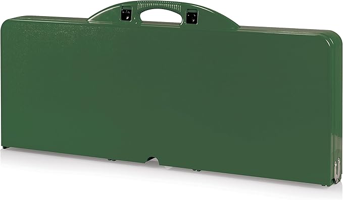 Picnic TIME Portable Folding Picnic Table with Seats for 4, Collapsible Aluminum Table with Benches & Umbrella Hole, Lightweight Foldable Table for Camping, Travel, Backyard, Tailgating | with Umbrella Hole