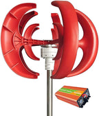 Wind Tur-Bine Generator Kit,12V/24V 5-Blade Vertical Axis Design Wind Power Generator,Low Wind Speed Start, Off-Grid,for Home,Marine,Camping,Solar Hybrid System(AC:2000W,2000W12V)