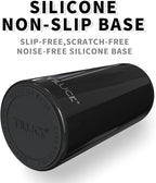 TILUCK Skinny Can Cooler for Slim Beer & Hard Seltzer, Stainless Steel, Doucle-Walled Stainless Steel Insulated Slim Cans, Standard 12 oz (Glitter Black)