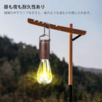 2 Pack Battery Operated Hanging Tent Light Bulb,Portable Outdoor Vintage LED Camping Light,Hurricane Pendant Emergency Lighting Lantern for Hiking Backpacking Fishing Outage Power Failure