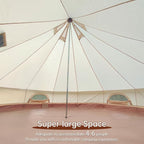 Oxford Bell Tent for Family Camping - Spacious 13.1ft /16.4ft Yurt with Stove Jack, Large Glamping Tents for 4-8 People, 4 Season Oxford Hot Tent Shelter