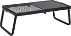 VEVOR Folding Campfire Grill, Heavy Duty Steel Mesh Grate, 22.4" Portable Camping Grates Over Fire Pit, Camp Fire Cooking Equipment with Legs Carrying Bag, Grilling Rack for Outdoor Open Flame Cooking