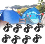 CooBigo 10pcs Plastic Snap Hooks 1"(25.5mm) Backpack Strap Buckles Hardware for Outdoor Camping 25mm Webbing Backpack Bag Strap Tent Garment DIY Parts Accessories
