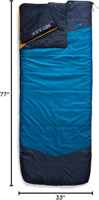 The North Face Sleeping-Bags Dolomite One 15F / -9C, 3-in-1 Insulated Sleeping Bag - Water Repellent, Rectangular Shape, Fleece Lined