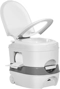 YITAHOME 6.34 Gallon Portable Toilet for Camping, RV Travel Porta Potty Leak-Proof with Press Flush Pump, Paper and Detergent Collection, Rotating Spout for Adults, Boating, Hiking, Trips